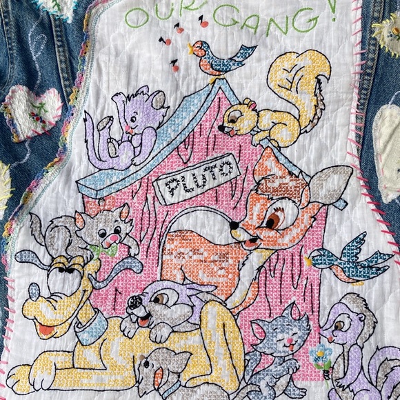 Vintage Upcycled Levi’s Jacket Disney Theme - Picture 10 of 14